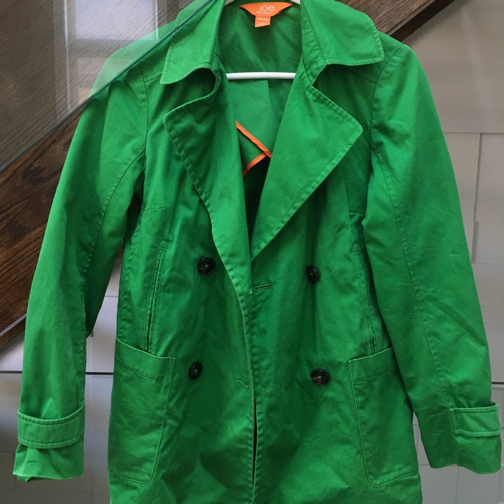 💐2/$35 Green short trench coat